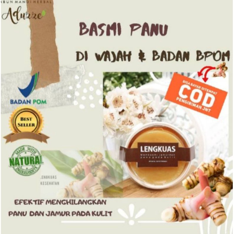 SABUN PANU LENGKUAS ADUZZE UNTUK WAJAH DAN BADAN ANTI PANU BPOM - SABUN PANU LENGKUAS ORIGINAL