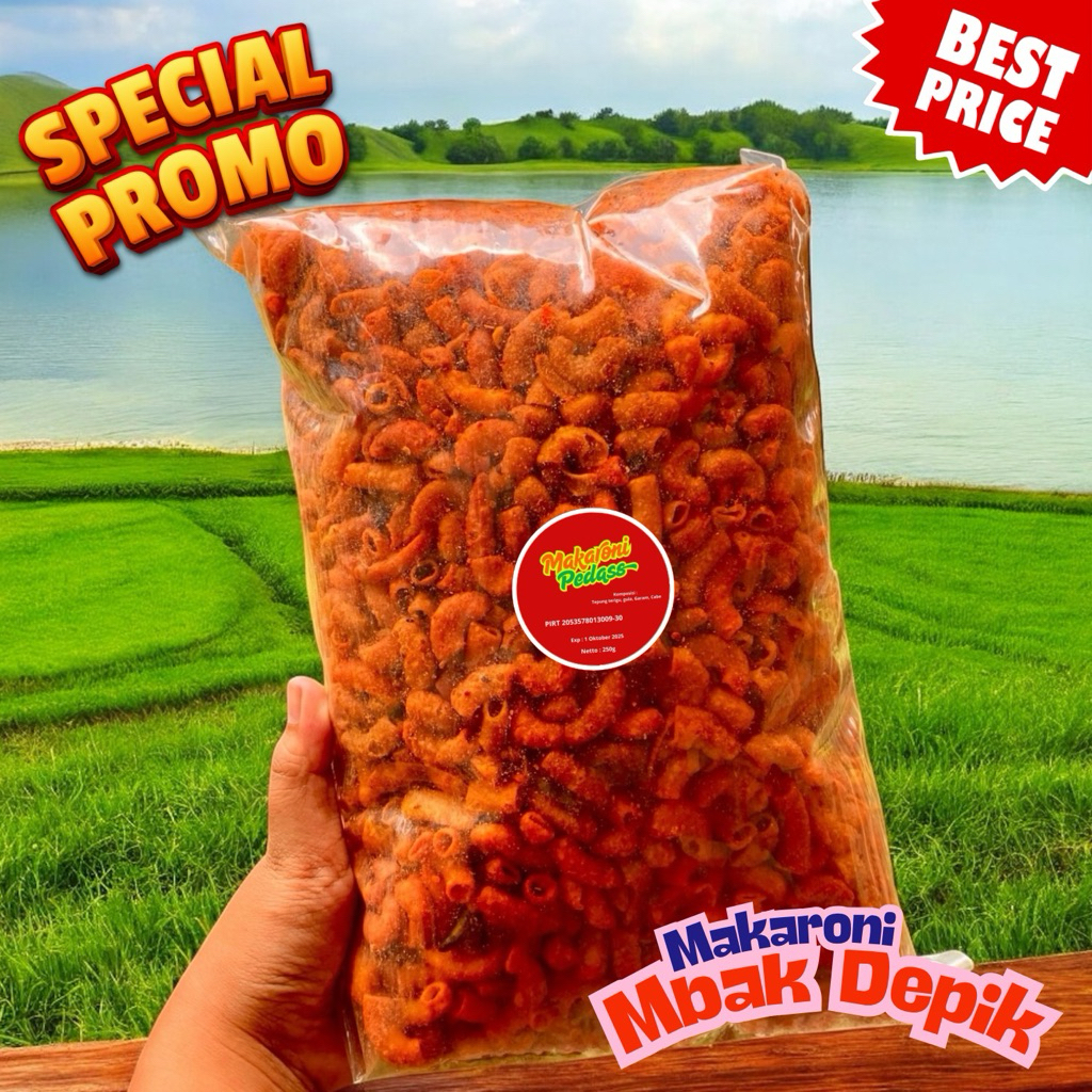 

Makroni 250g Pedas Extra | Makaroni Pedas 1/4kg | Makaroni Murah