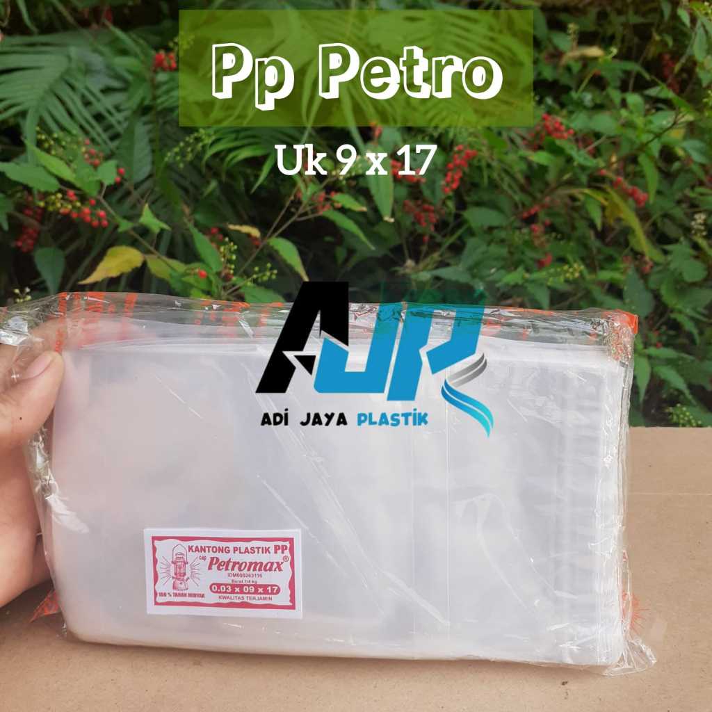 Kantong plastik PP Petromax uk 0.03x9x17