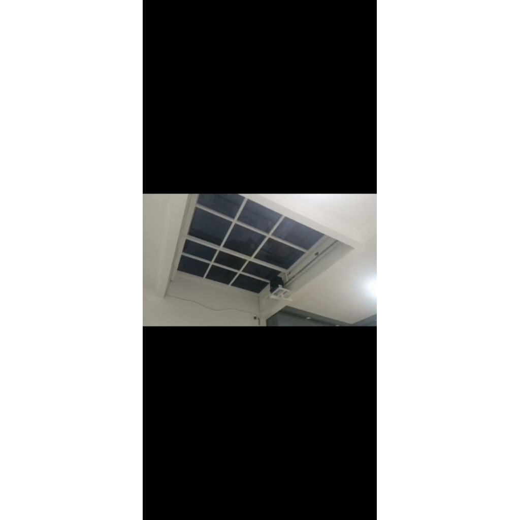 kanopi sliding atap kaca temprad 8mm