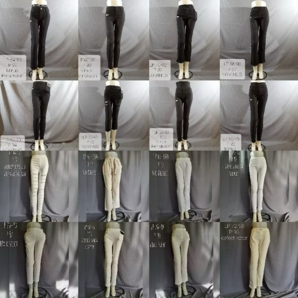 CELANA JEANS PANJANG HITAM DAN PUTIH / JEANS PANJANG WANITA / JEANS WANITA