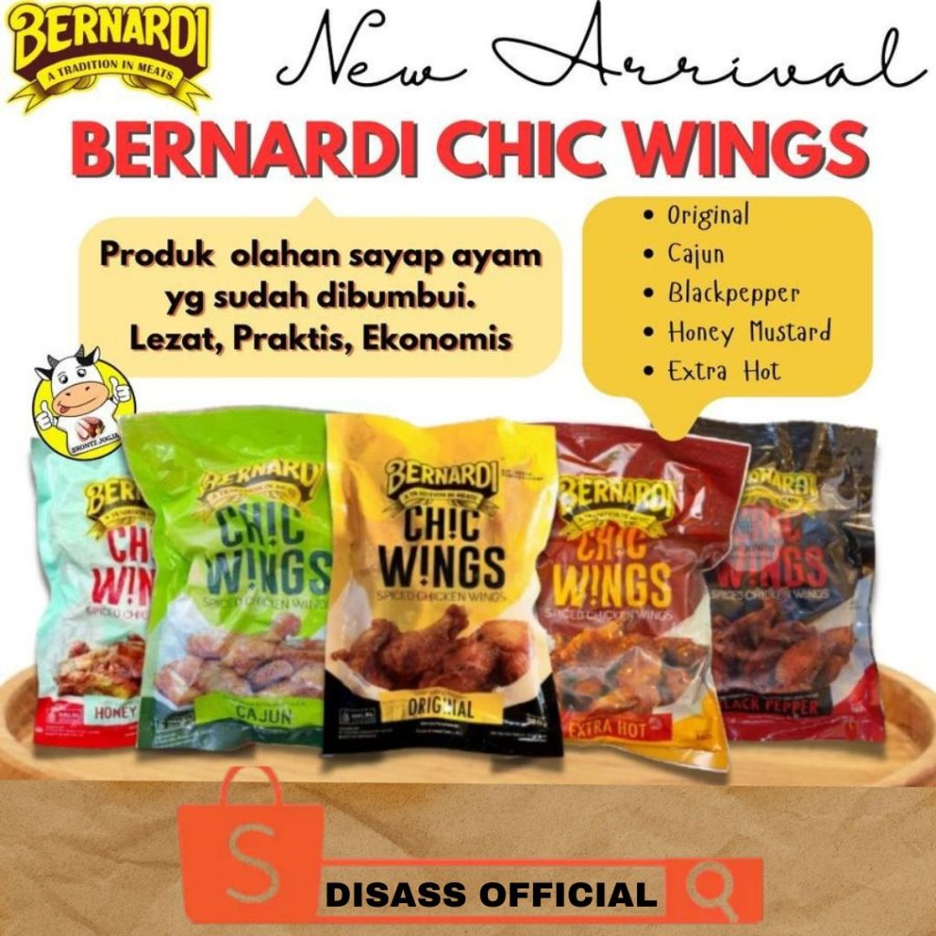 

BERNARDI CHICKEN WING 380GRAM - DISASS JOGJA