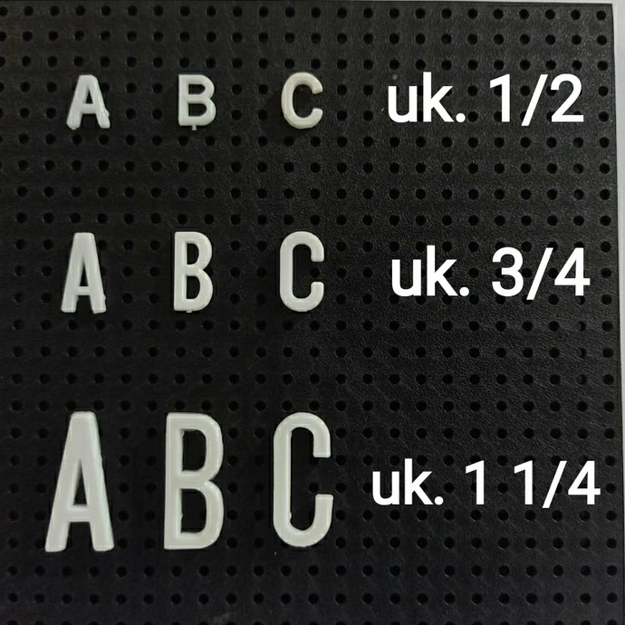 

Movitex Huruf dan Angka Uk. 1 1/4 Tinggi 3 CM