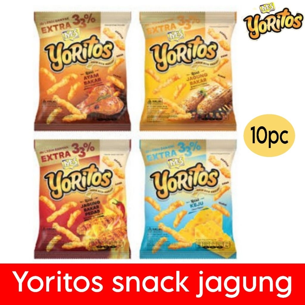 

Yoritos jagung keju ekstrudat isi 10pc
