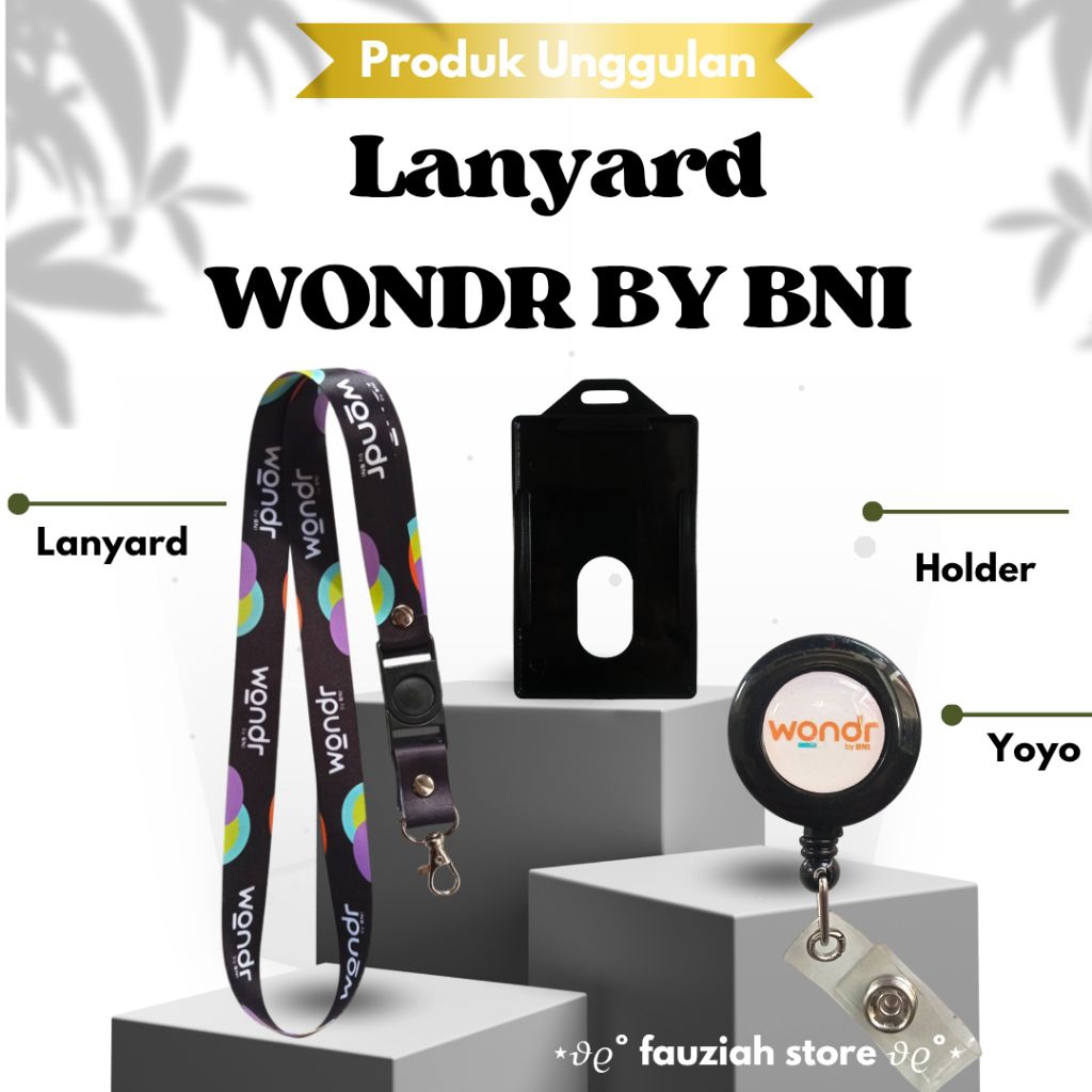 

READY! TALI ID CARD WONDR by BNI hitam / LANYARD WONDR by BNI Termurah!!!
