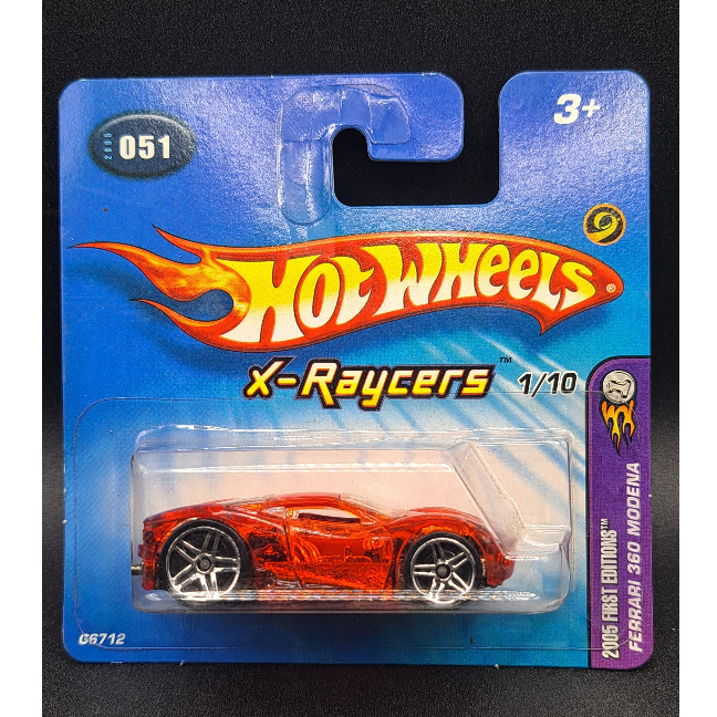 2005 Hot Wheels - X-Raycers - Ferrari 360 Modena - Red (SC)