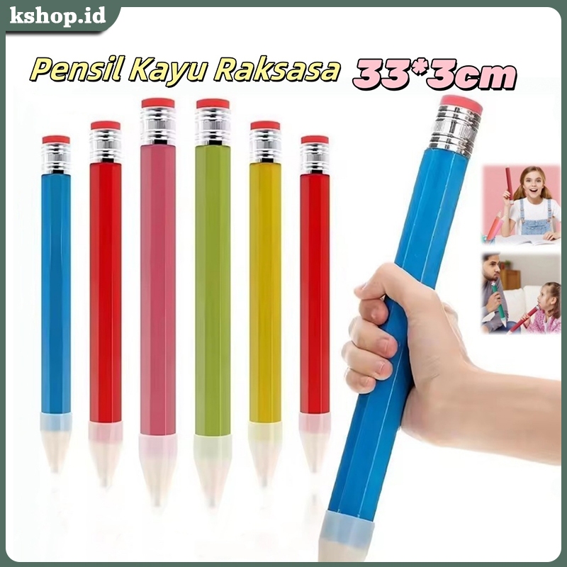 

Pensil Jumbo 33 CM Hiasan Photo Kado Alat Tulis Anak-anak Pensil Jumbo Besar Mainan Pencil