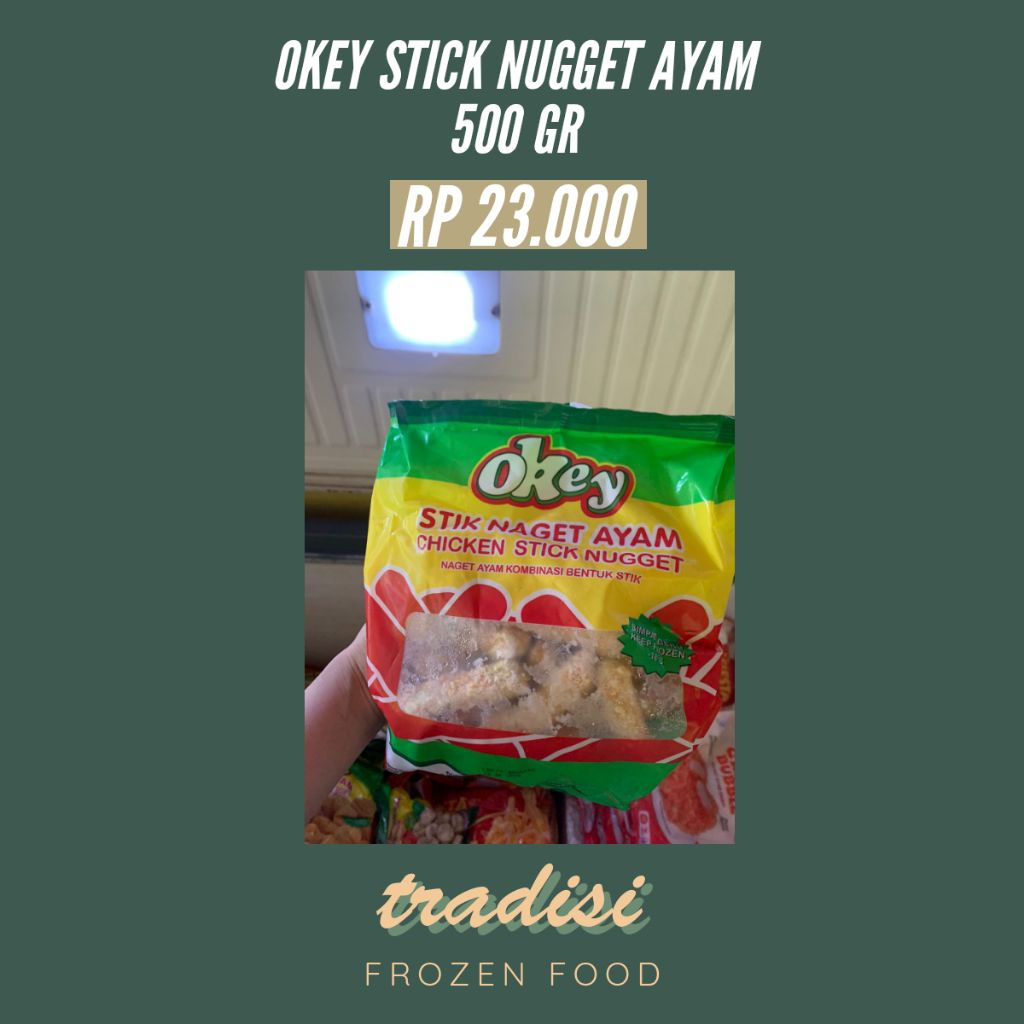 

OKEY STICK NUGGET AYAM 500 GR