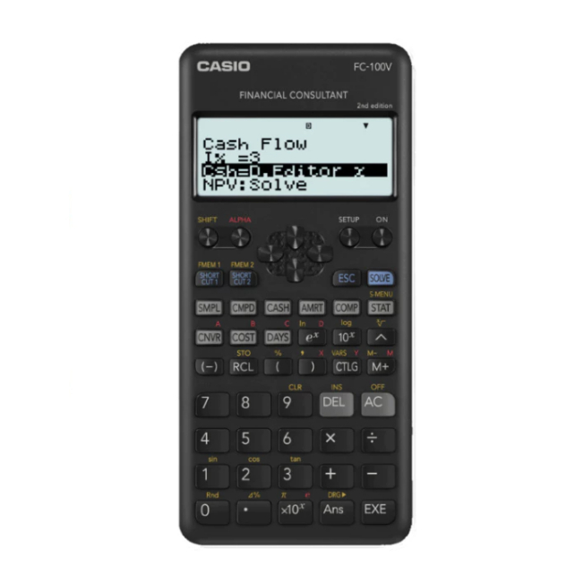 

Casio FC 100V - Financial Calculator Garansi 1 tahun