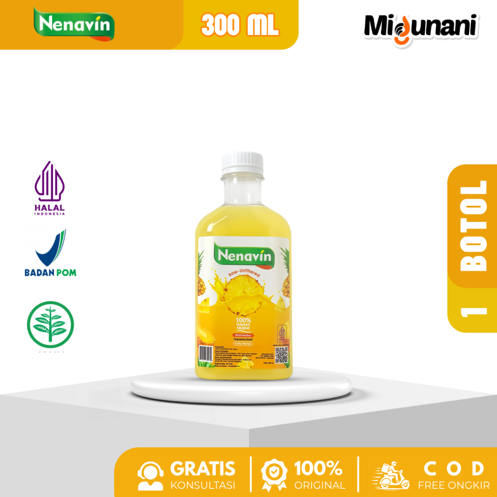 

Nenavin 300ml - Cuka Nanas Fermentasi Alami 100% Original