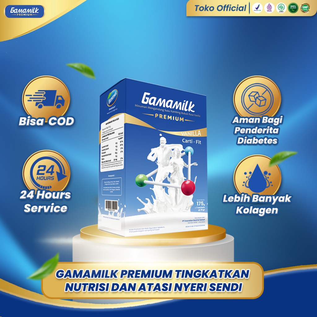 

GAMAMILK PREMIUM - Susu Etawa Plus Kolagen Untuk Tingkatkan Nutrisi dan Atasi Nyeri Sendi