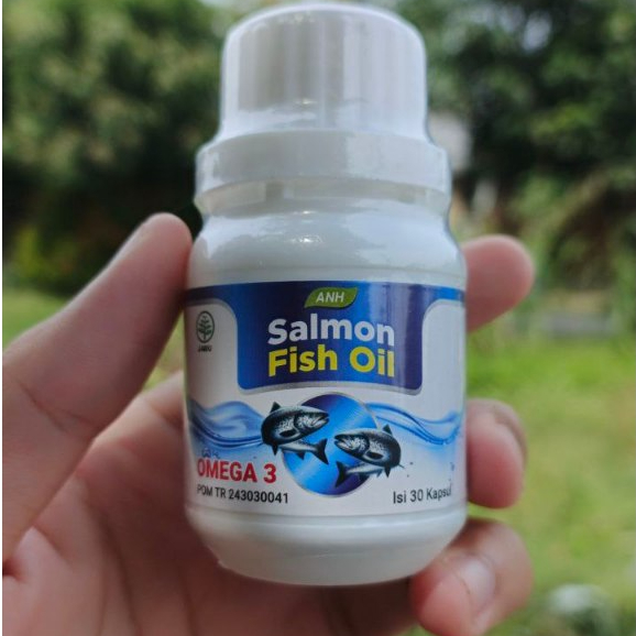 Fish Oil Ikan Salmon Kapsul ANH  Untuk Daya Ingat Dan Pertumbuhan Anak/Minyak Ikan Salmon 100% Asli 