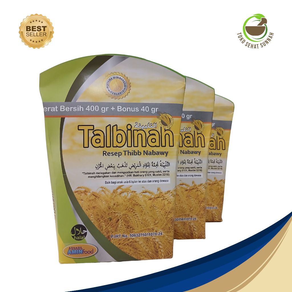 

Tepung Talbinah Asli 400 gr + Bonus 40 gr - Tepung Gandum Sehat Nabawi
