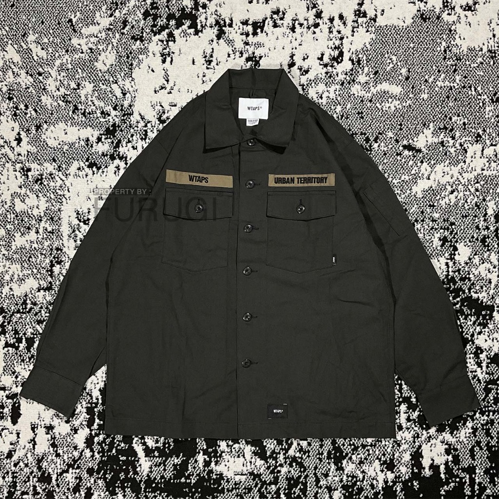 WTAPS BUDS LS SHIRT/COTTON SERGE