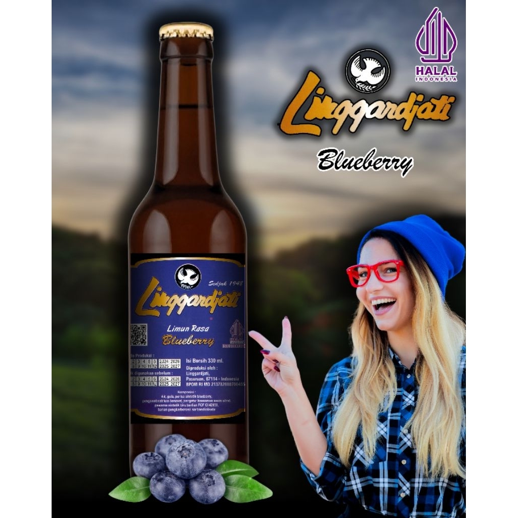 limun linggardjati blueberry 330ml