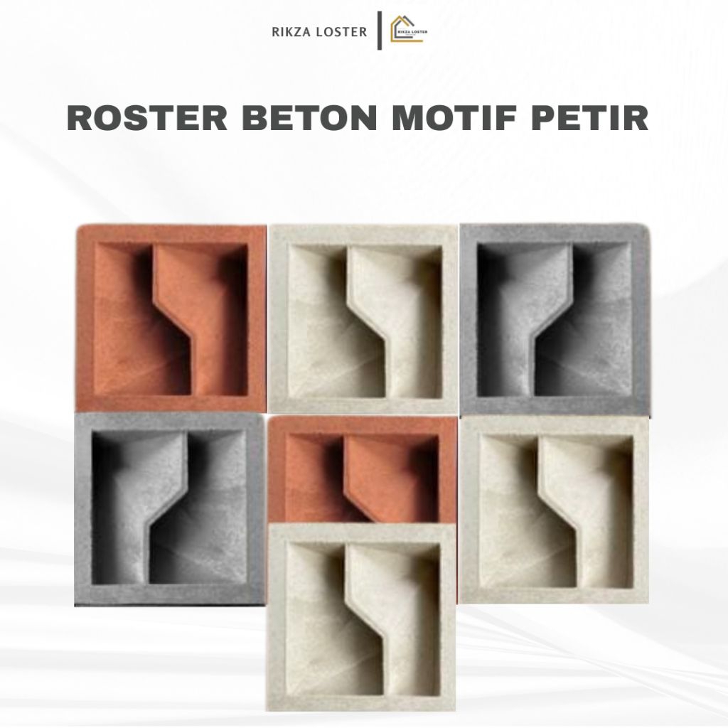 Roster Beton Lubang Angin Motif Petir 20x20 cm – Anti Tampias |geratis ongkir sejabotabek dan bandun