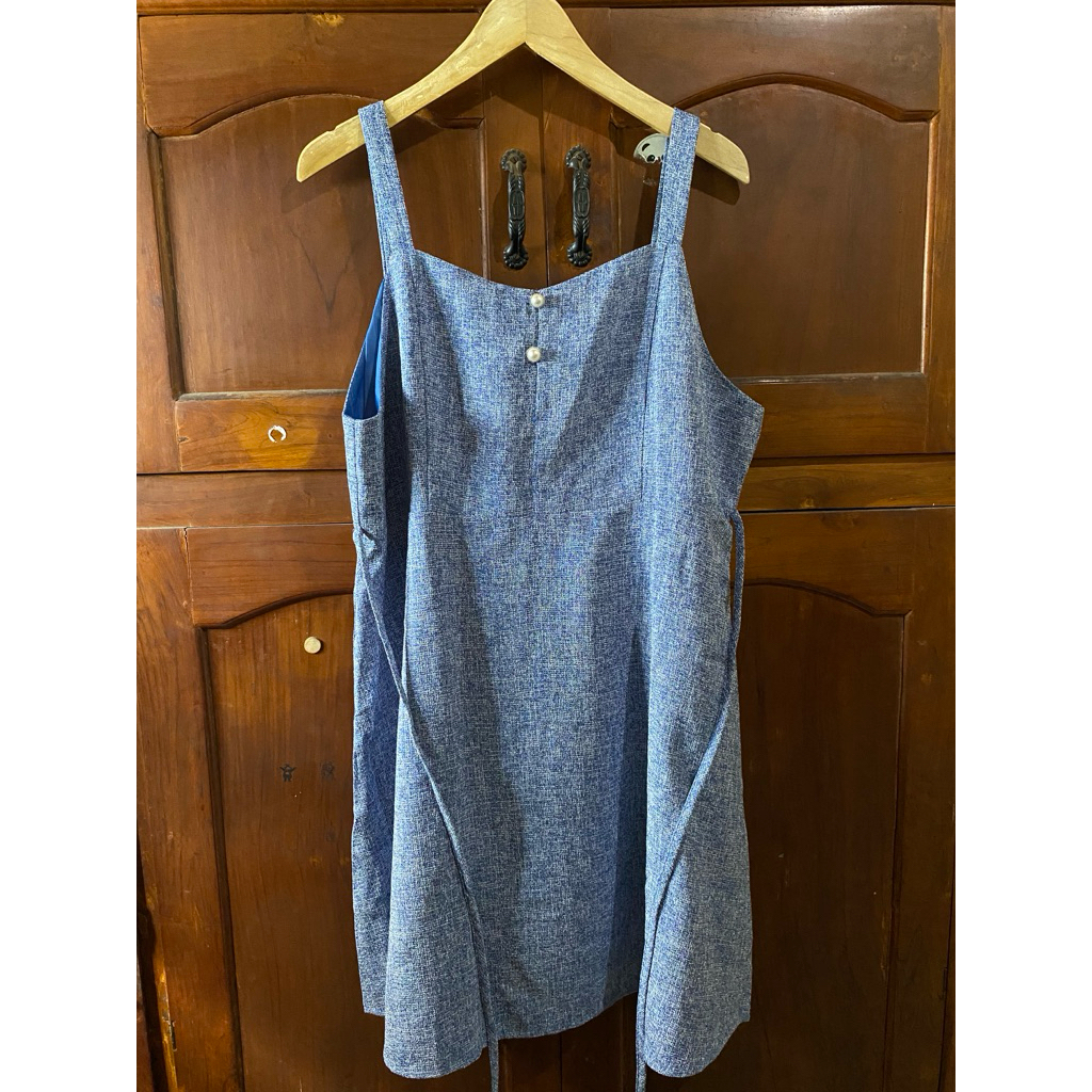 PRELOVED OVERALL DRESS TWEED