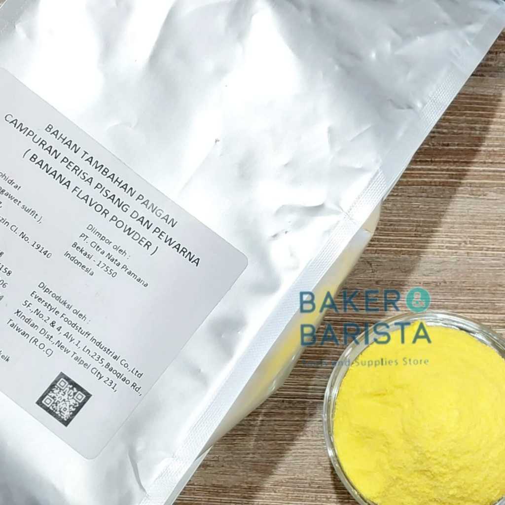 

Ric & Bris Banana Flavour Powder 1KG / Bubuk Perasa Pisang Banana 1 kg Original Pack