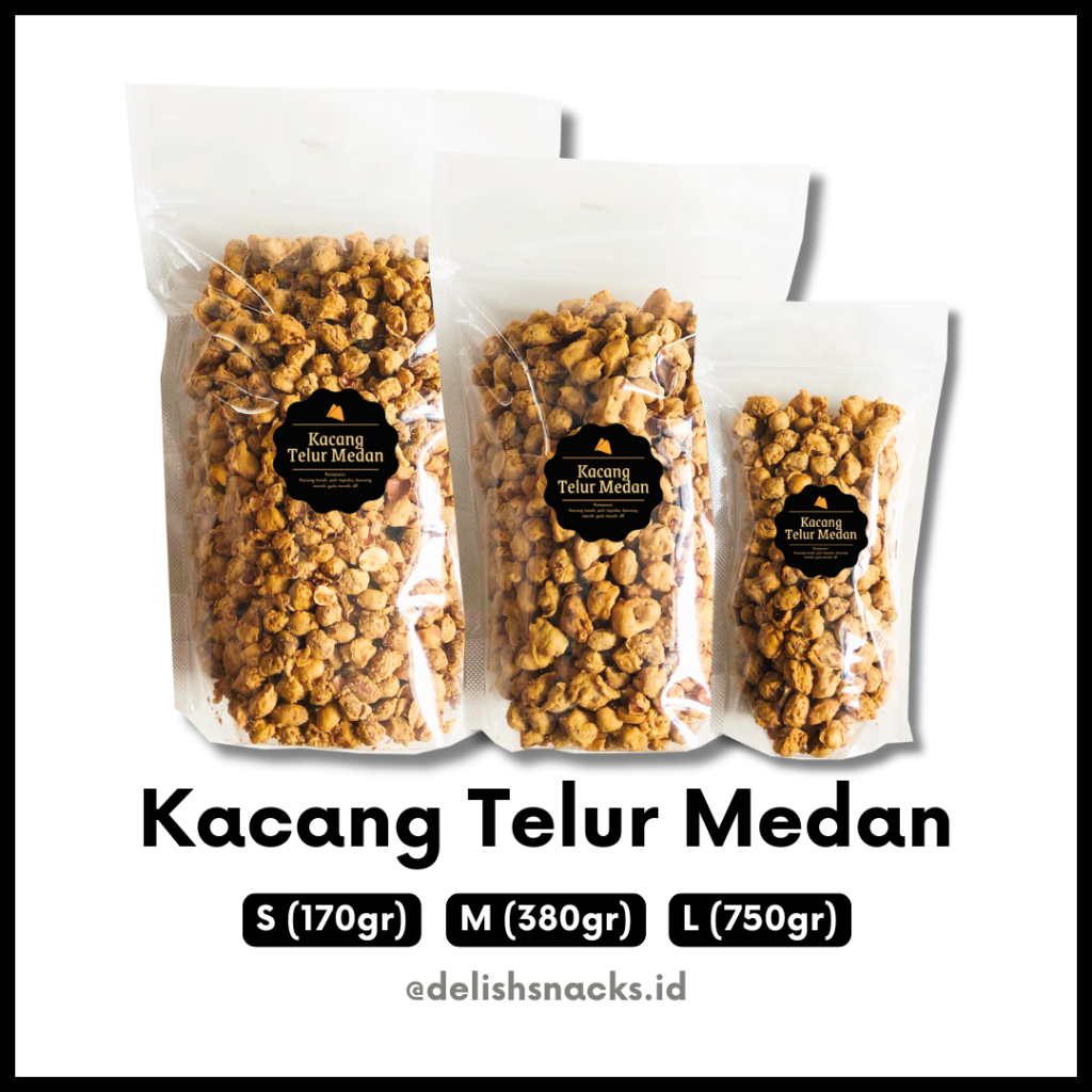 

[DELISH SNACKS] Kacang Telur Medan / Snack Cemilan Camilan Jajanan Jajan Enak Gurih Kacang-Kacangan