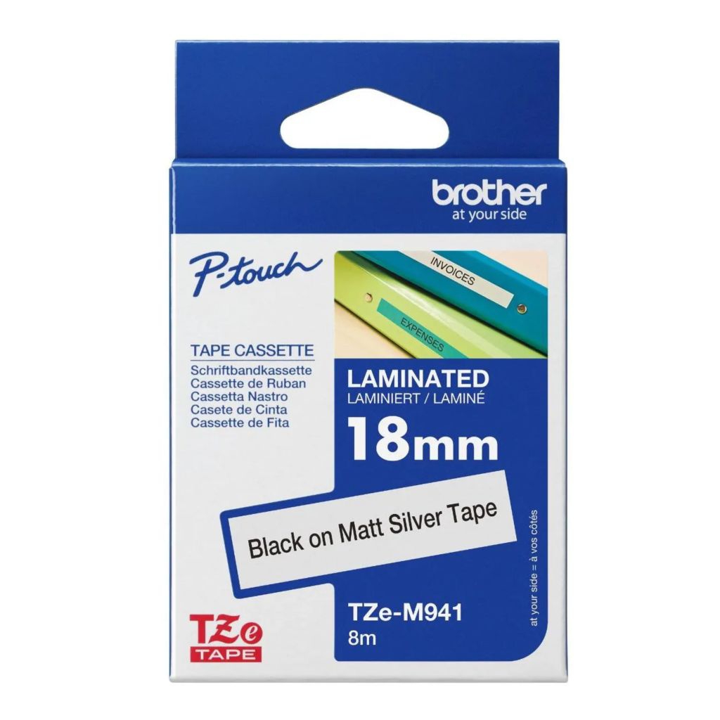 

Tinta printer brother label tape TZE FX241 black in white 18mm original