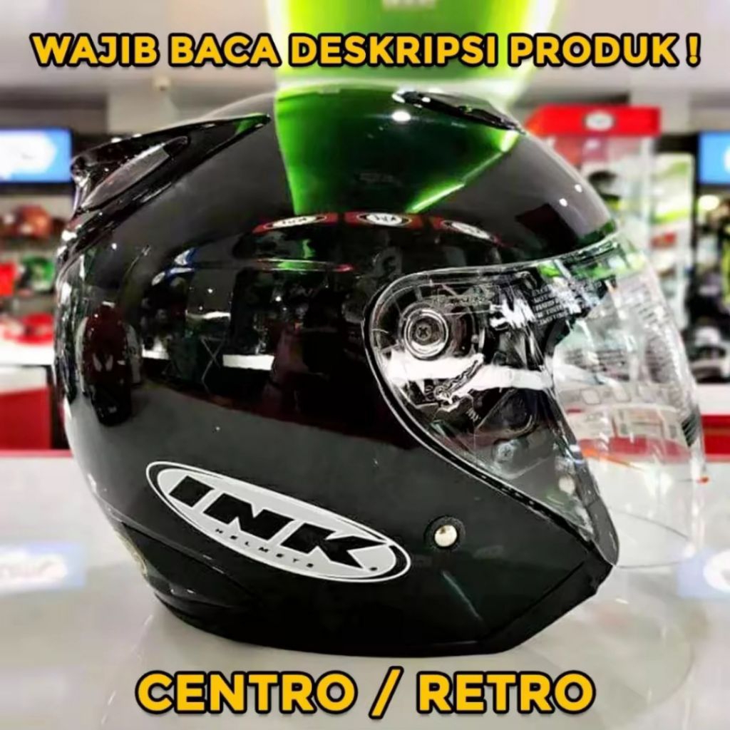 KACA HELM INK CENTRO BENING/HITAM PNP