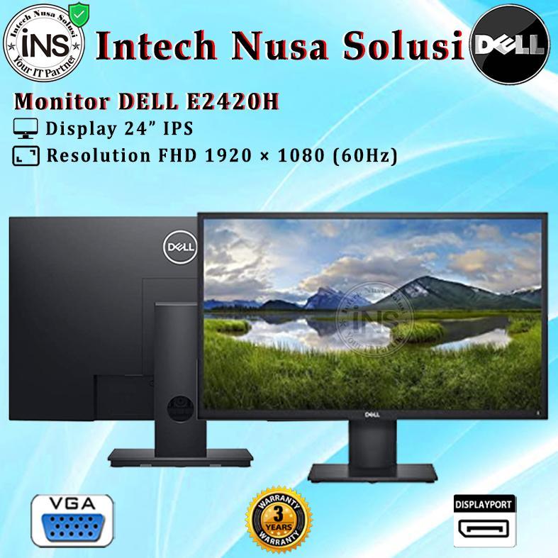 Monitor Dell 24" inch Monitor E2420H 3 Year
