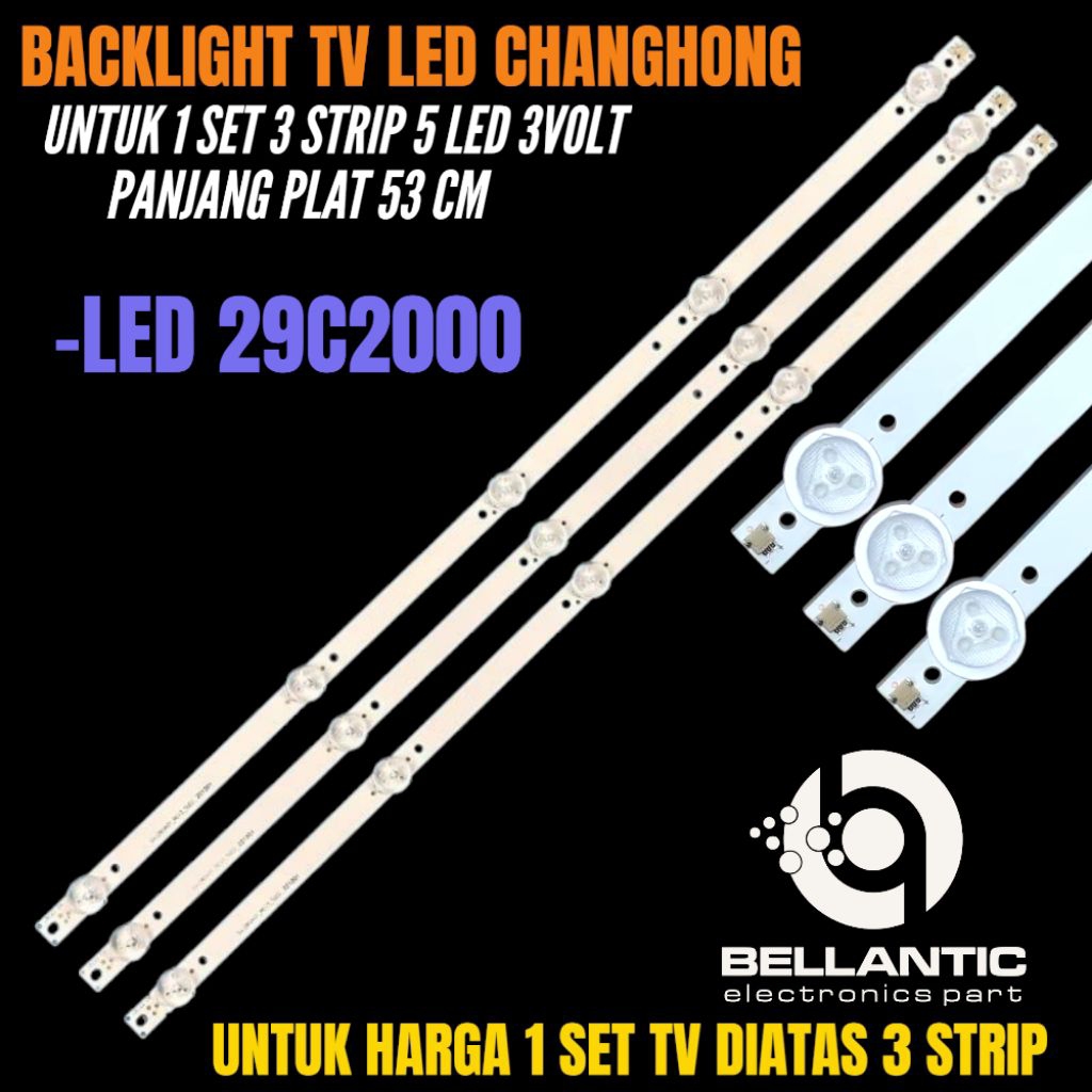 BACKLIGHT TV LED CHANGHONG 29 INCH LED-29C2000 BACKLIGHT TV LED 29 INCH