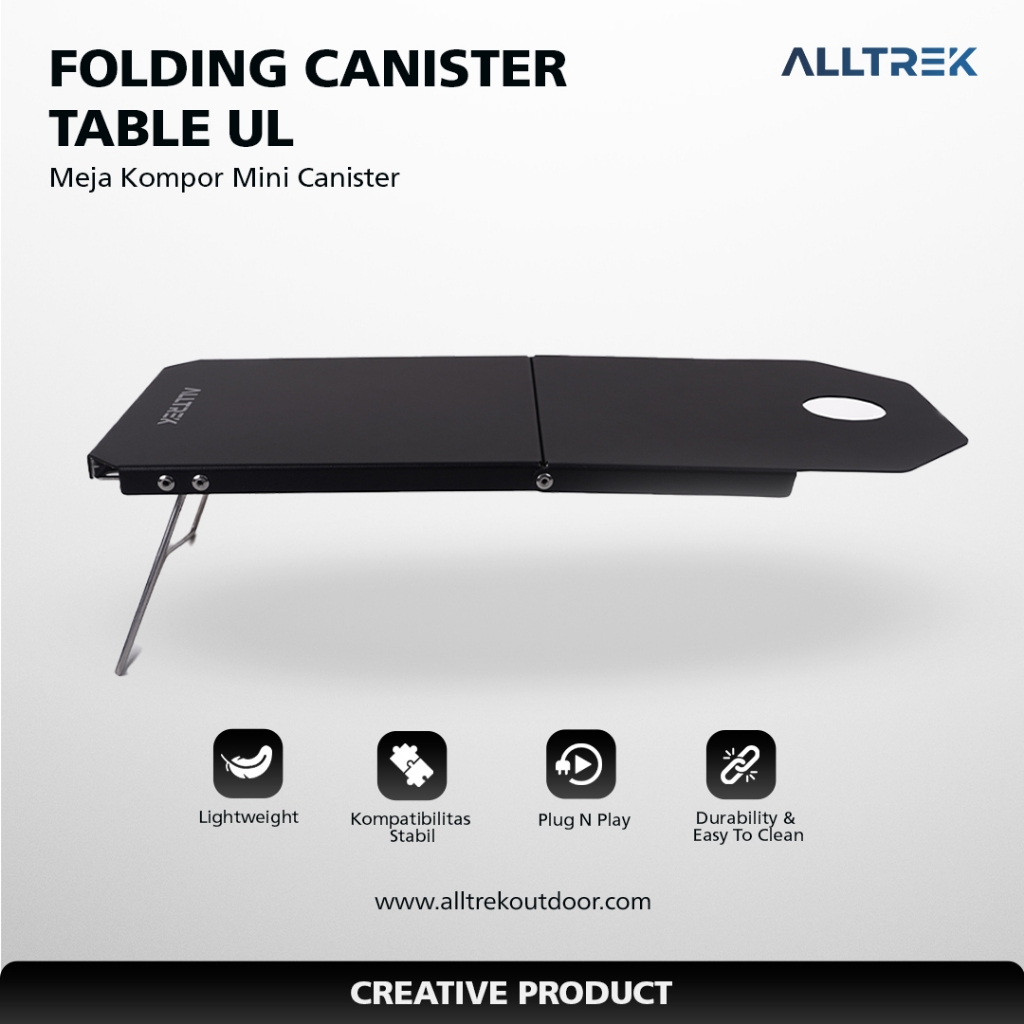 ALLTREK Folding Canister Table Ultralight