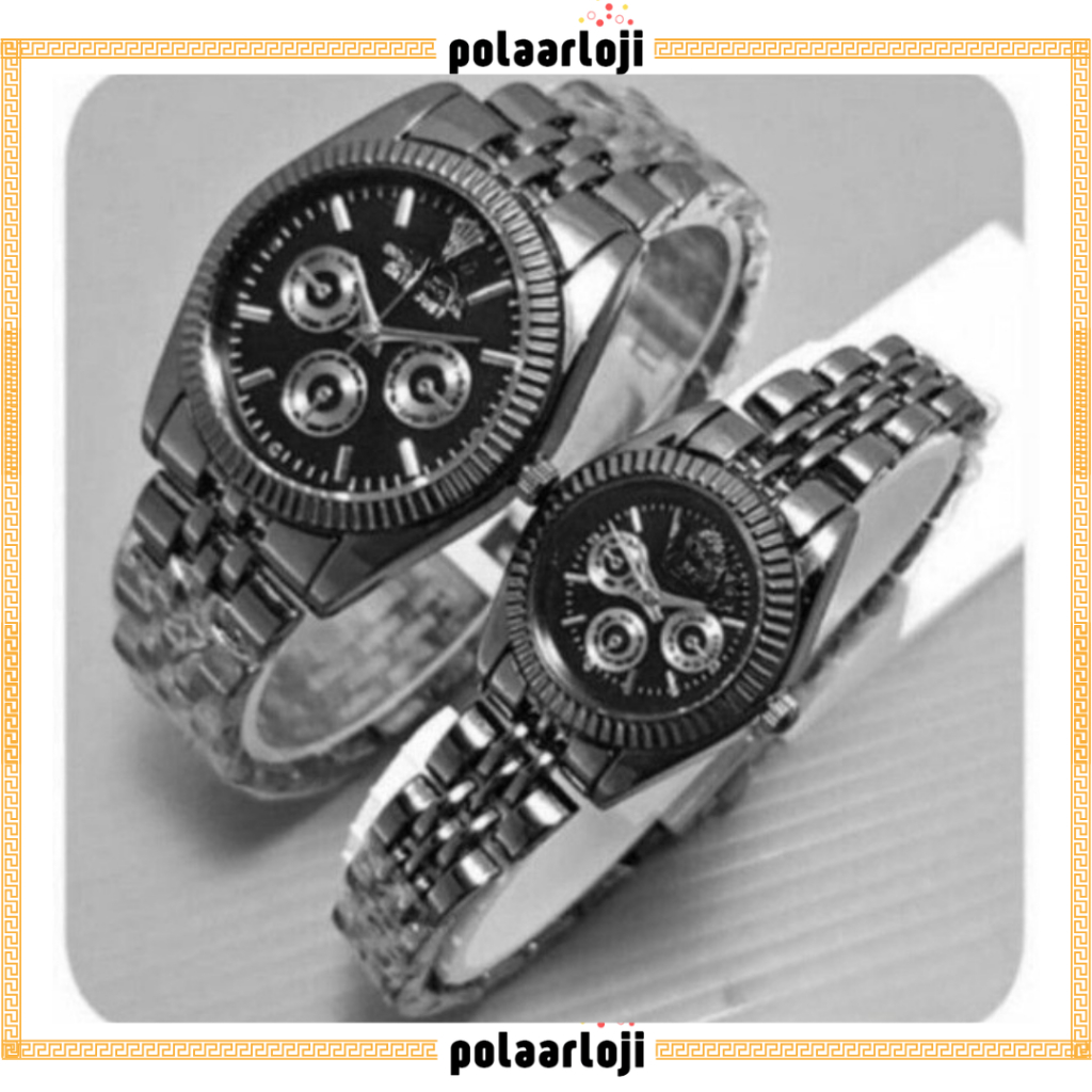 PA JAM TANGAN MURAH RANTAI ROLEX COUPLE OYSTER CHRONO OFF RX004