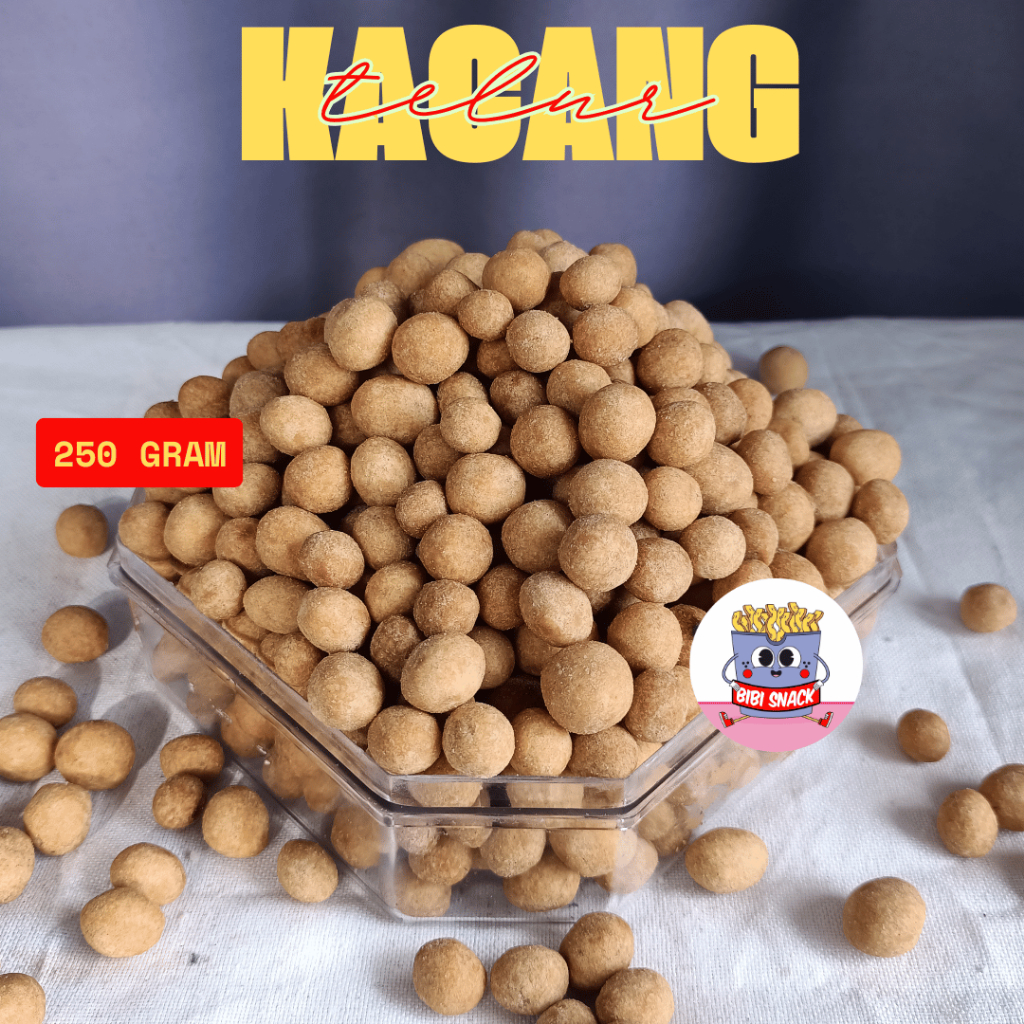 

Bibi Snack - Kacang Telur Manis Kiloan 250gr