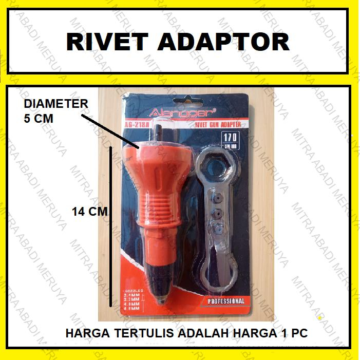 

Adaptor Tang Rivet Gun Adapter 170 mm Paku Rivet Baja Ringan