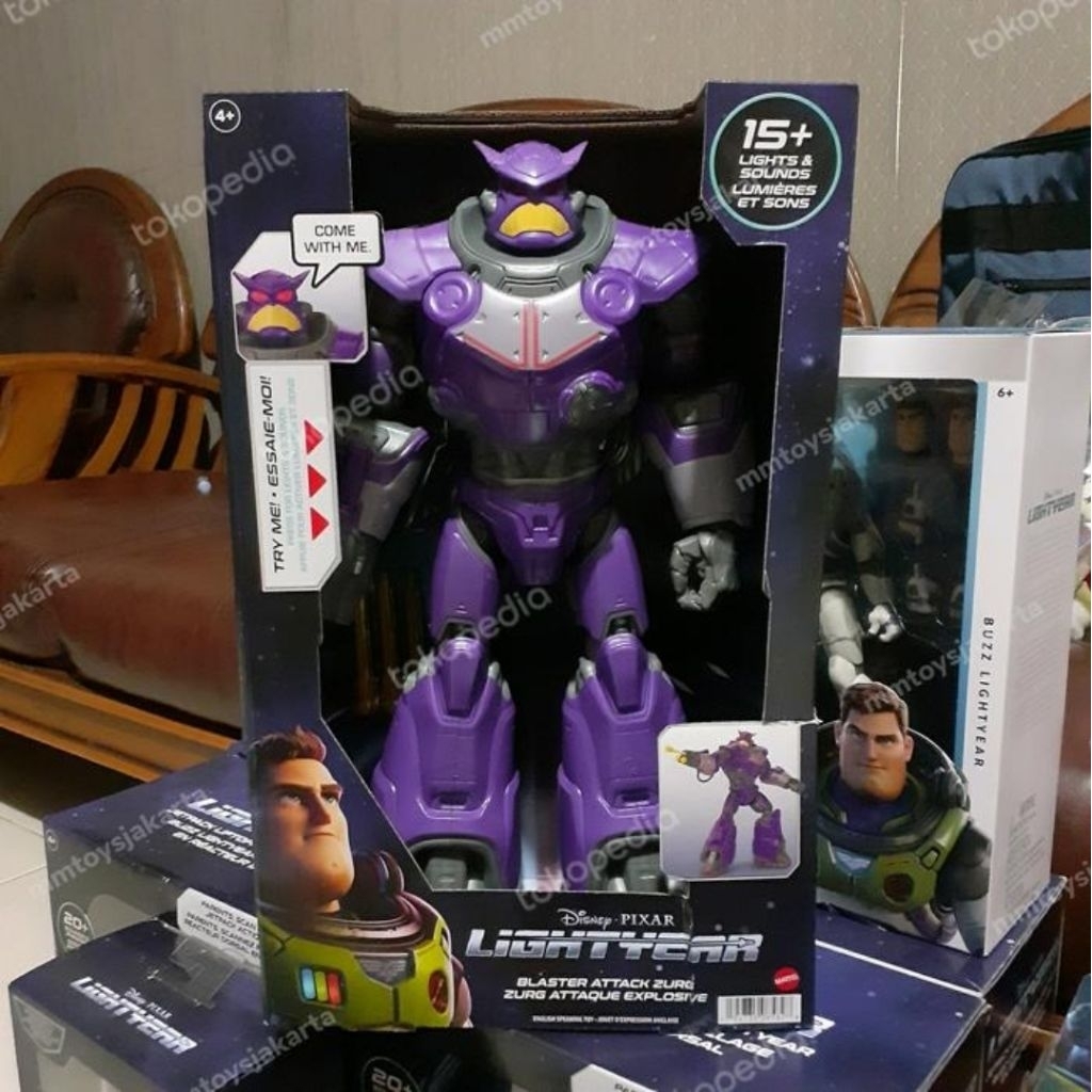 figure zurg lightyear blaster attack original