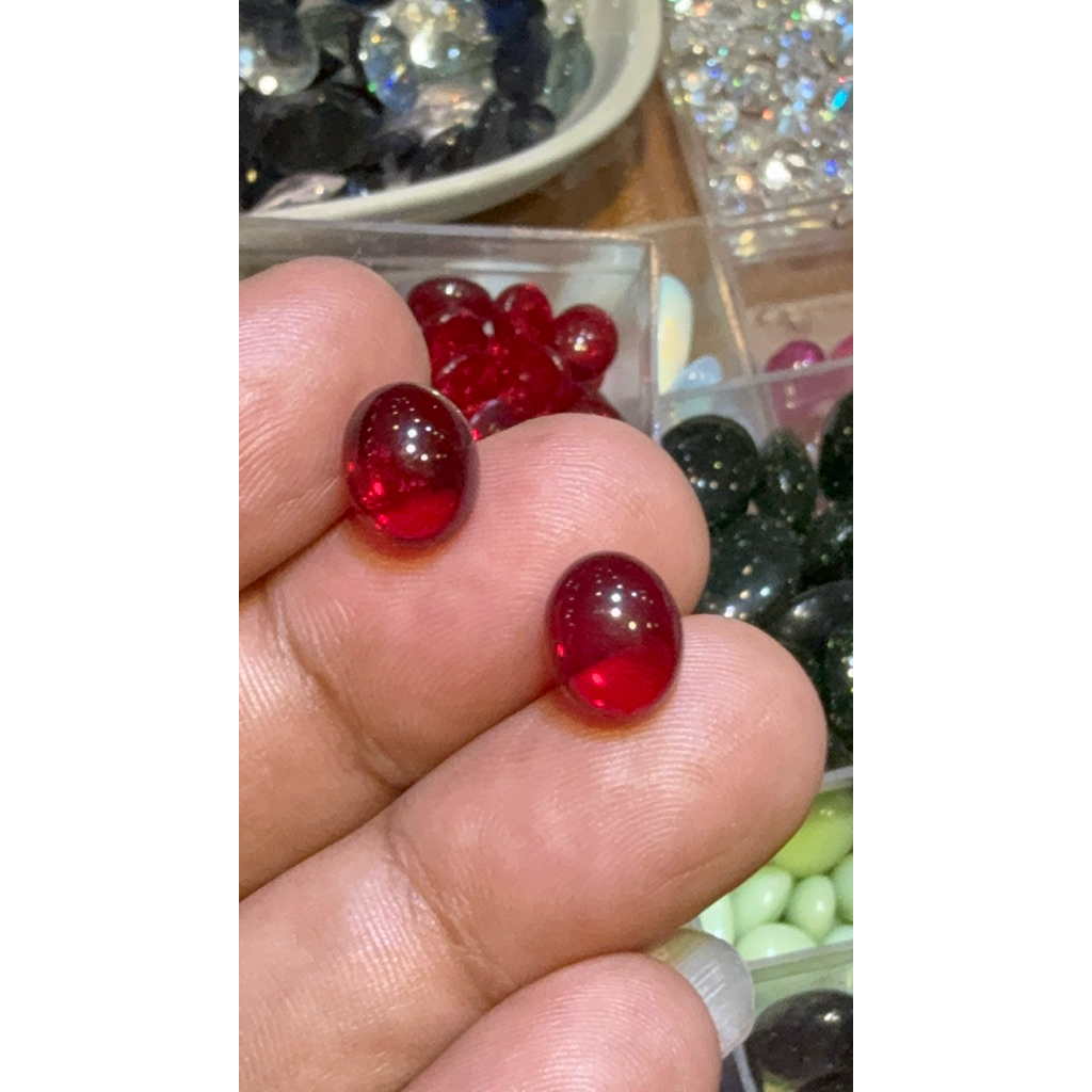 merah siam m 8x10 mm warna cerah bagus bahan opsi harga satuan
