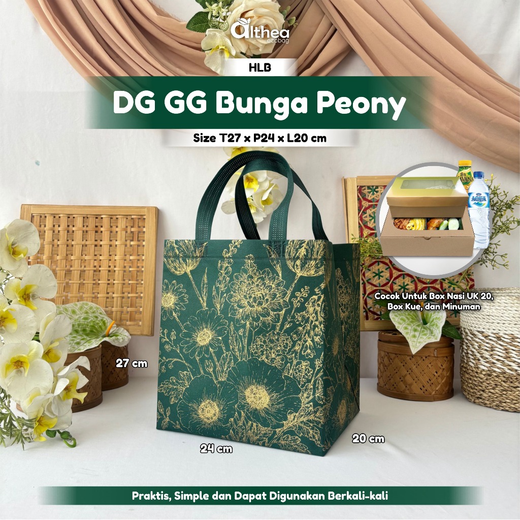 

[INSTAN] Tas SOUVENIR | Tas Spunbond |Tas Syukuran Mewah | Tas Kotak Nasi 20x20 | Box Nasi 20x20 uk 27x24x20