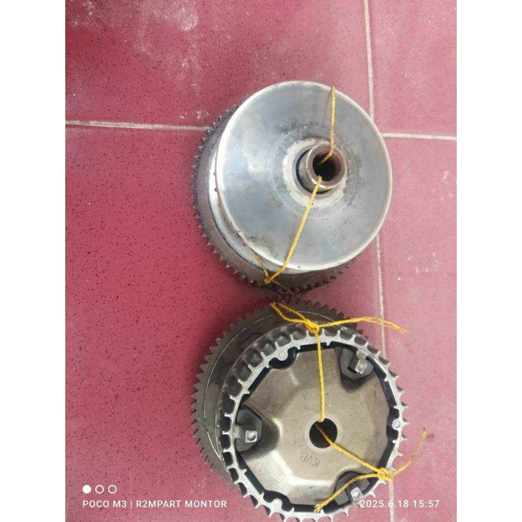 rumah roler  & kipas Baja KVB original Vario 110 Cw/Vario Techno 110 karbu ( Copotan )