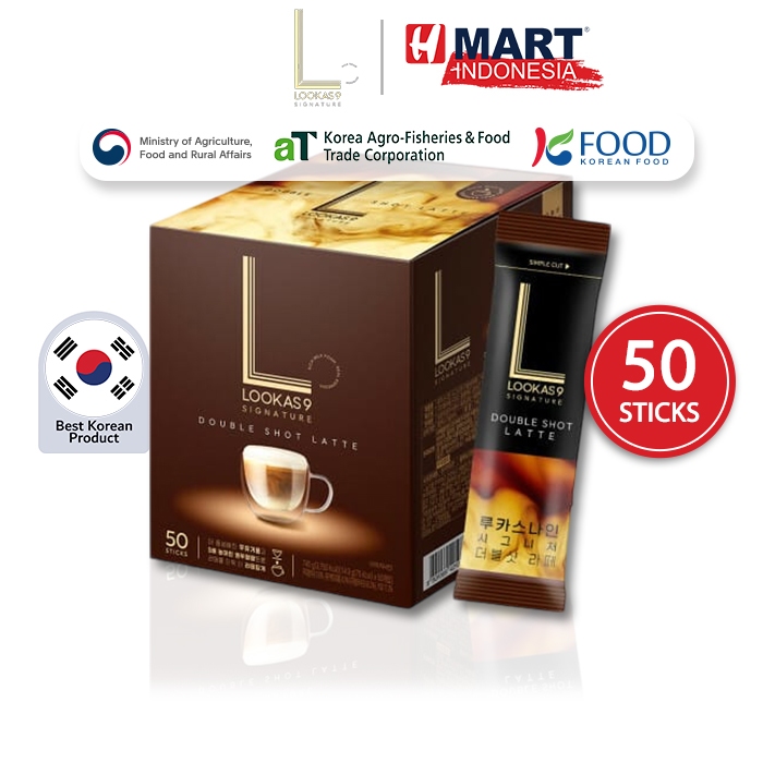 

NAMYANG LOOKAS9 SIGNATURE Double Shot Latte - Kopi Instan Rasa Double Shot Latte 50 Sticks