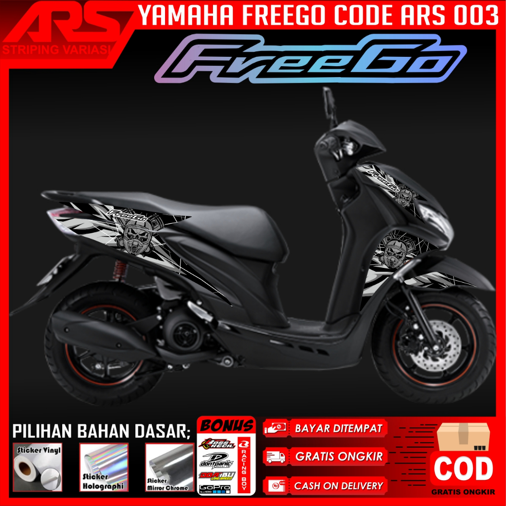 [Cod] Stiker FREEGO Striping Freego Motor YAMAHA Motor Sticker Variasi Racing freego list ARS 003