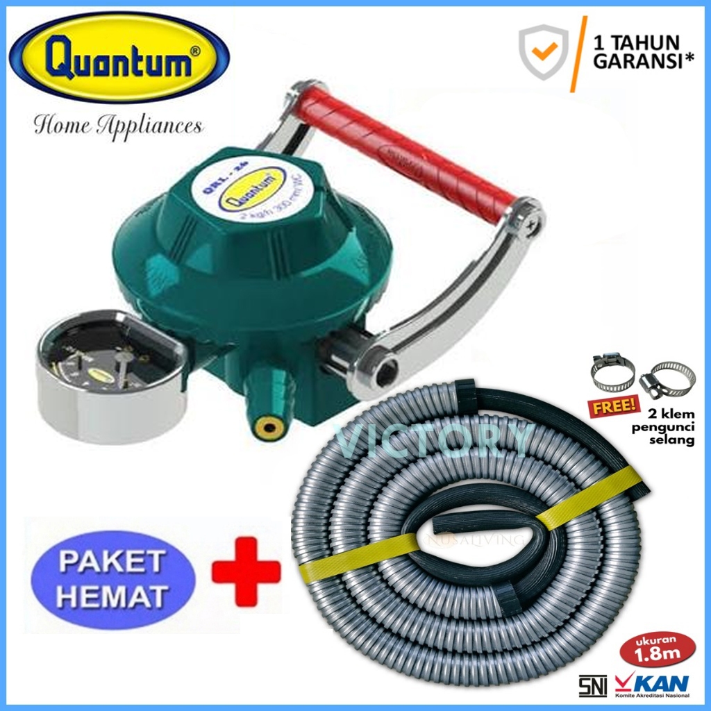 Regulator Gas Lpg Double Lock Quantum Qrl-26