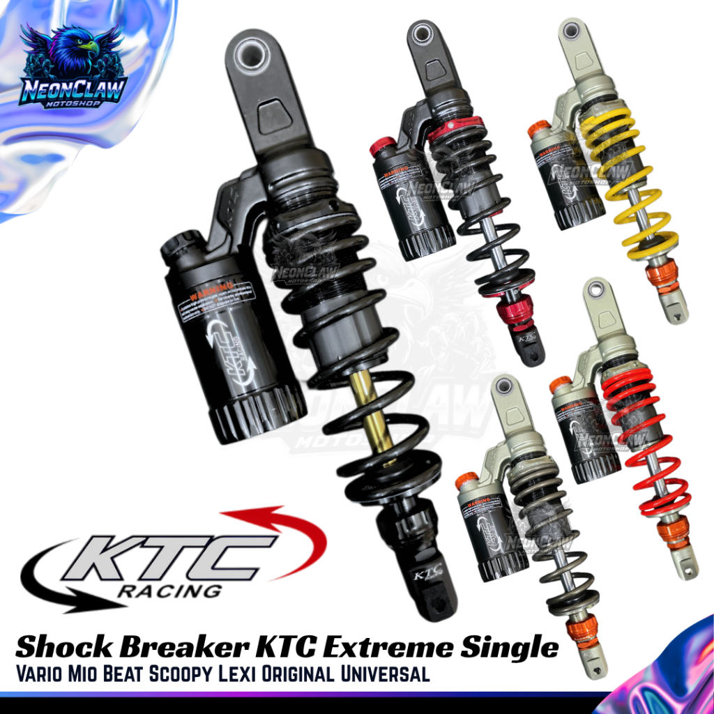ShockBreaker KTC Extreme 310mm 325mm 340mm Double Click Vario Mio Beat Scoopy Lexi Original
