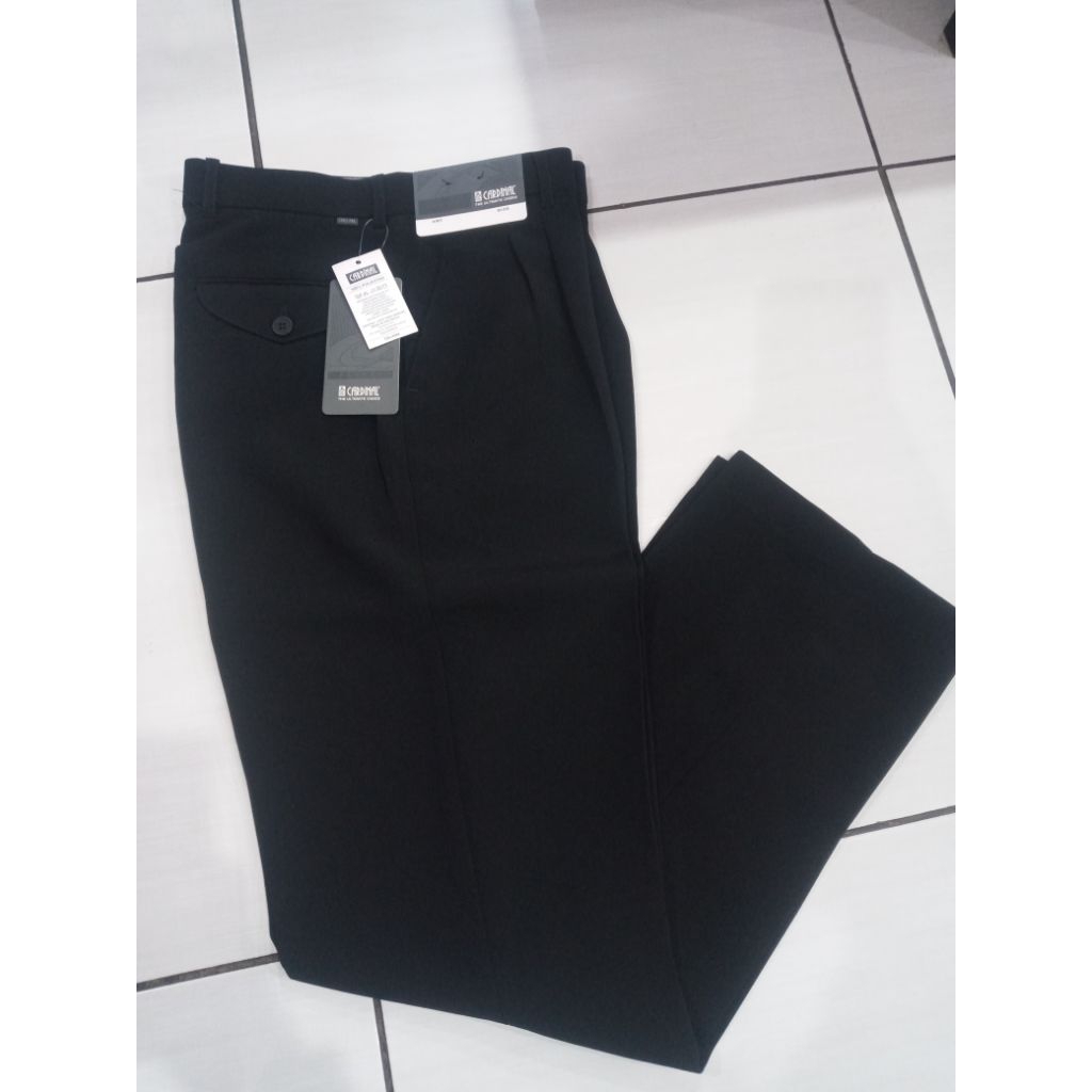 (COD)PROMO CELANA BAHAN CELANA SOPAN CARDINAL_CELANA CARDINAL FORMAL PRIA KATUN HITAM STANDAR