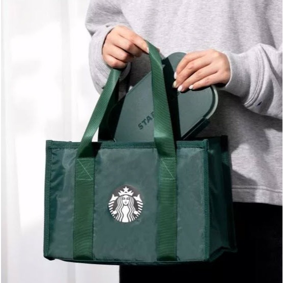 Tas Starbucks Cooler Thermal Bag Picnic Bag Lunch Bag Tas Bekal