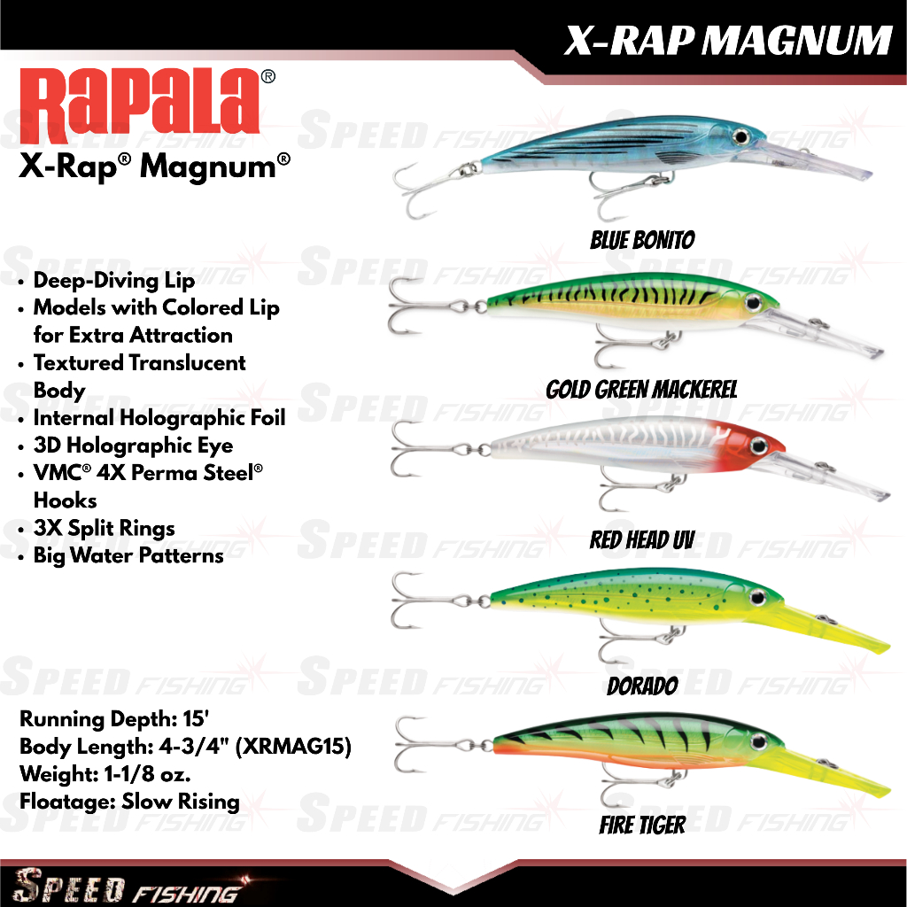 Lure Rapala X-RAP XRMAG-15 Magnum Lure Trolling
