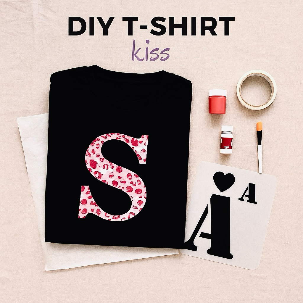 [FREE BOX] DIY T-SHIRT KISS | KAOS TSHIRT KISS DIY | DIY KISS TSHIRT | KAOS KISS