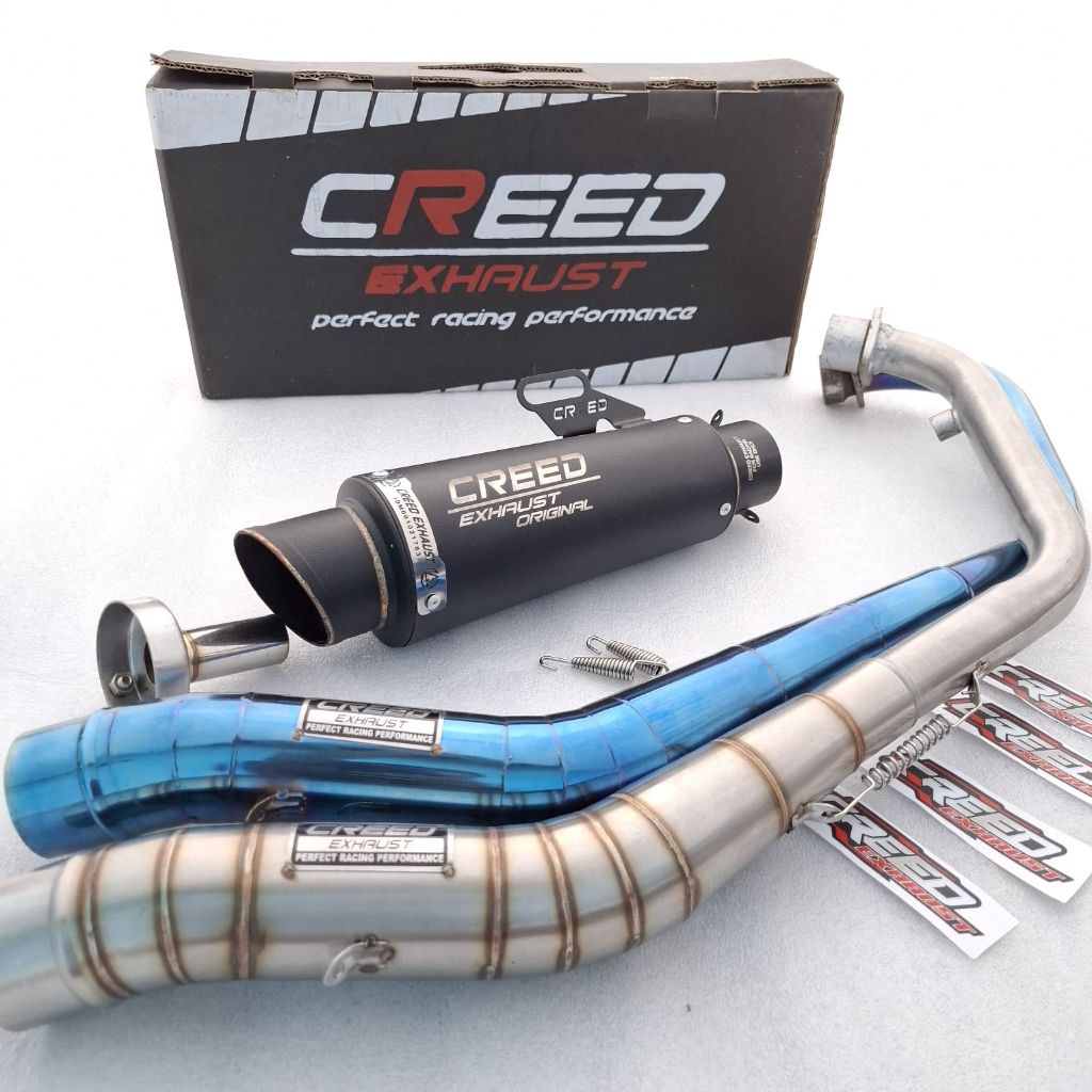 CREED EXHAUST KNALPOT RACING CBR VERZA XSR VIXION FU SONIC GTR MEGAPRO TIGER GSX MX CS1 XABRE DLL