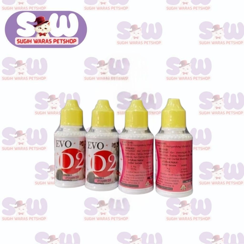 EVO D2 Vitamin D2 khusus kucing dalam bentuk cair