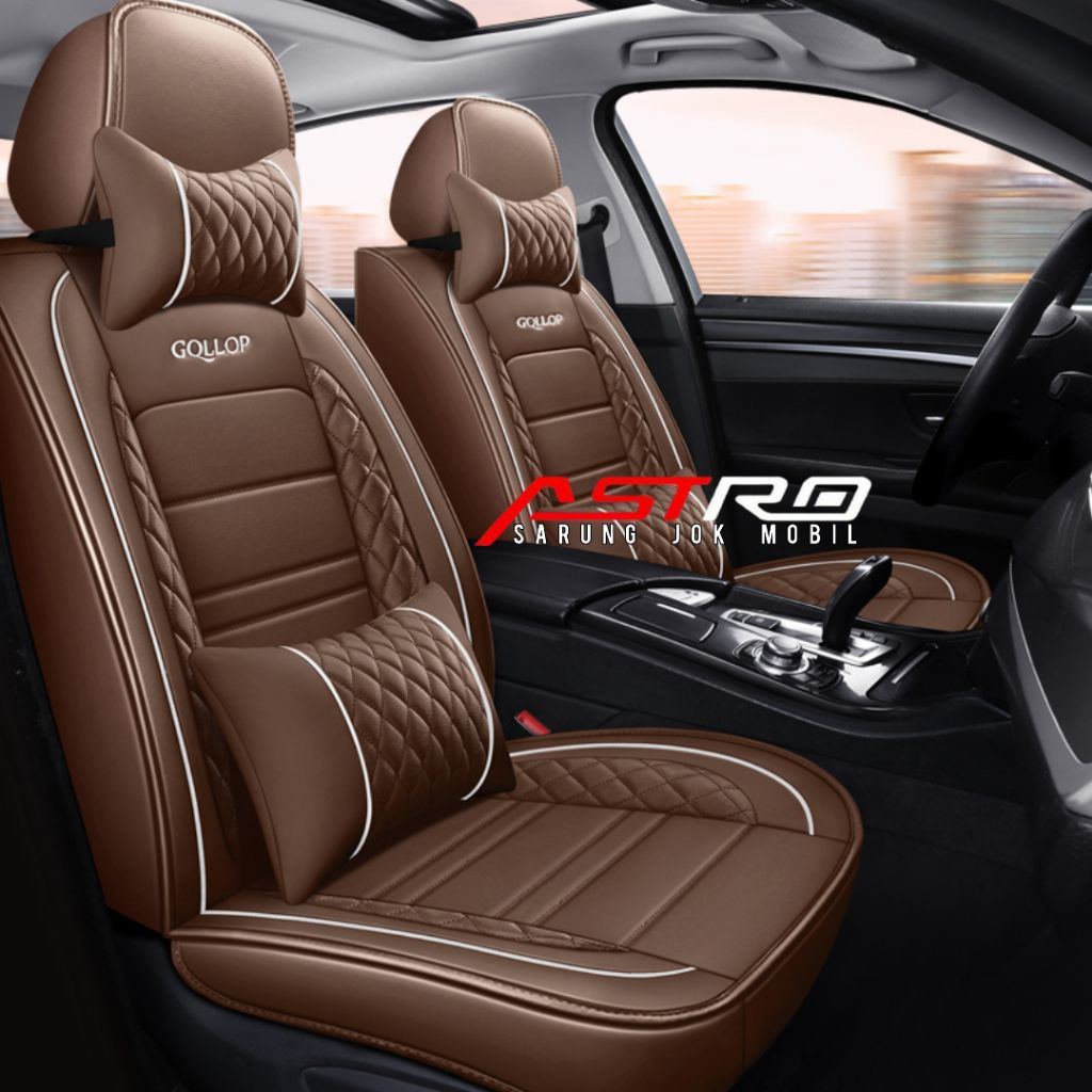 Sarung jok rush full set busa hitam cover jok mobil rush trd sportivo 2013 - 2017