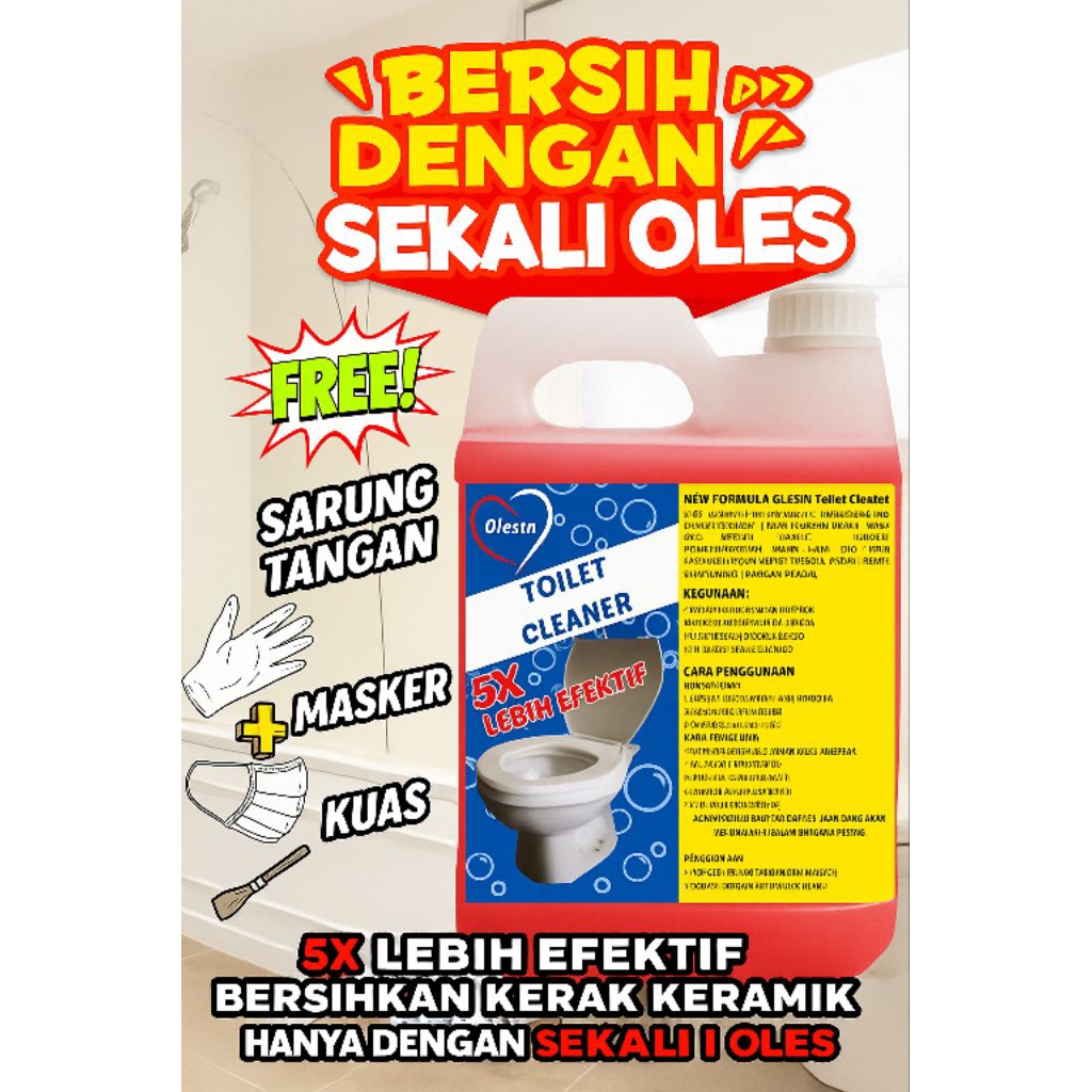 Pembersih Keramik Kamar Mandi Dinding Toilet Lantai Wc Cairan Penghilang Kerak Toilet Cleaner Pink