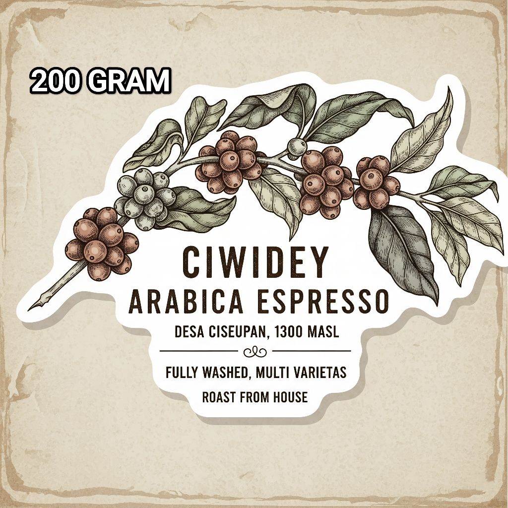

BIJI KOPI 200 GRAM ESPRESSO ARABIKA CISEUPAN (CIWIDEY) ROASTED BEANS