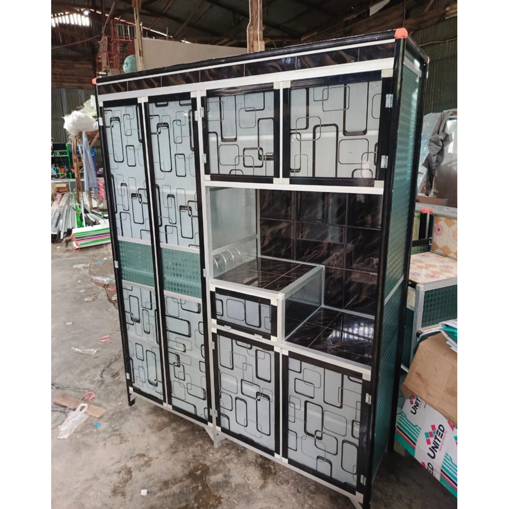 Rak Piring 4 Pintu Keramik Minimalis