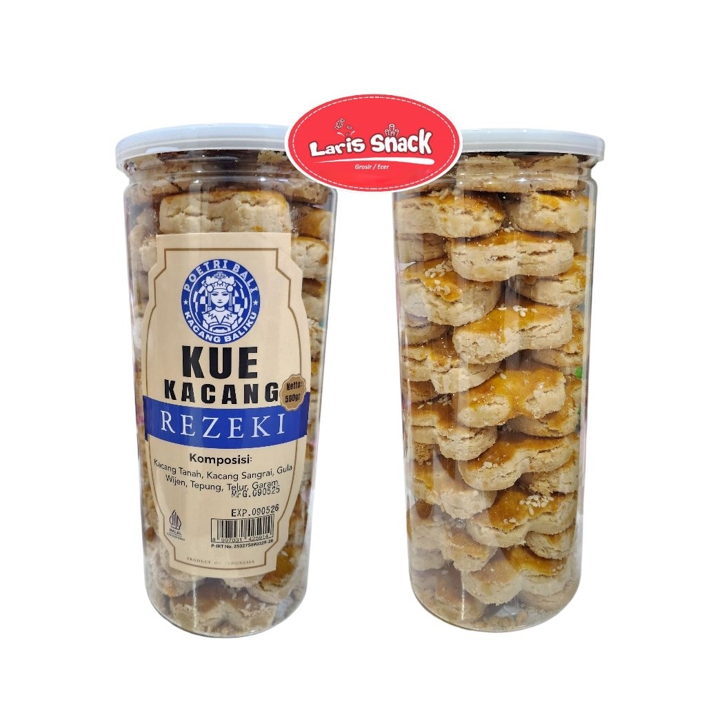 

Poetri Bali Kue Kacang Rezeki Toples 500gr